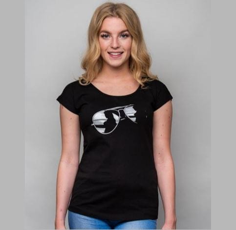 Kalle Shirt Damen mit Kalles Sonnenbrille als Motiv – Kiez Hamburg