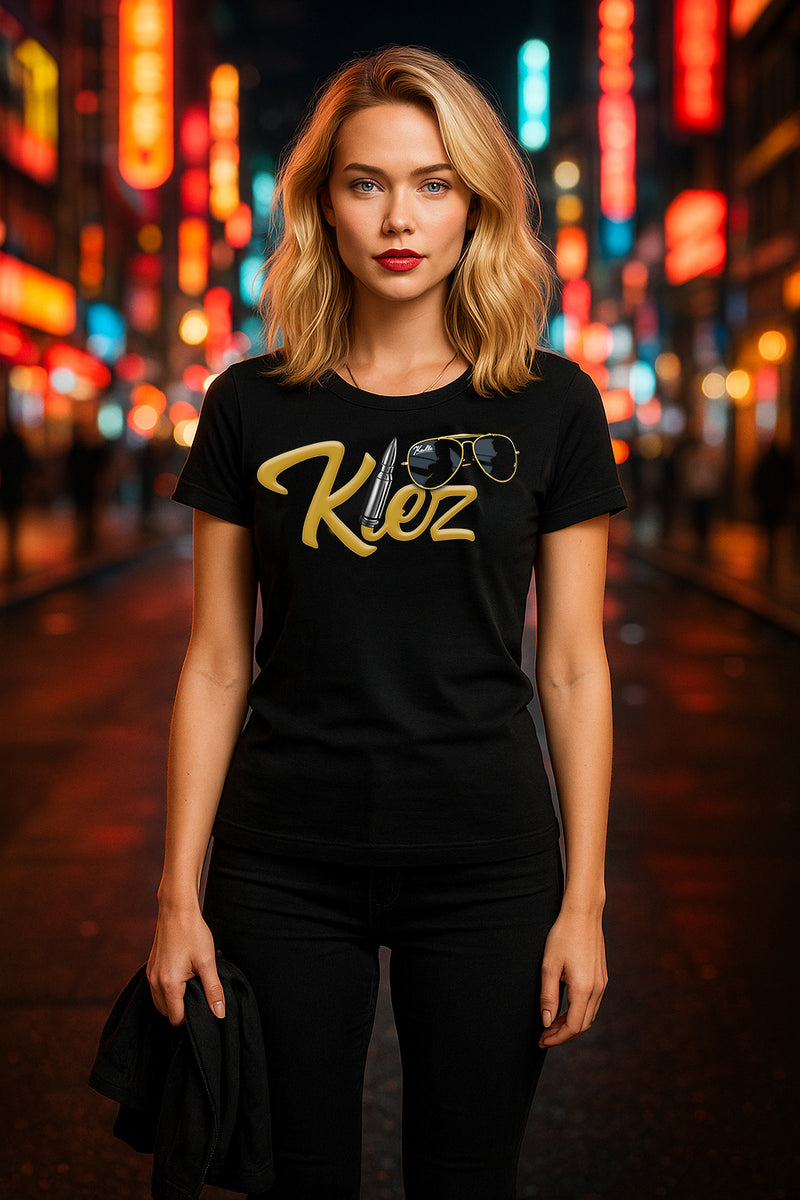 Kiez T-Shirt Damen mit Bullet-Motiv – Reeperbahn Hamburg