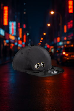 Camouflage Kiez Kappe Black Edition mit Brille-Motiv – Hamburg St. Pauli