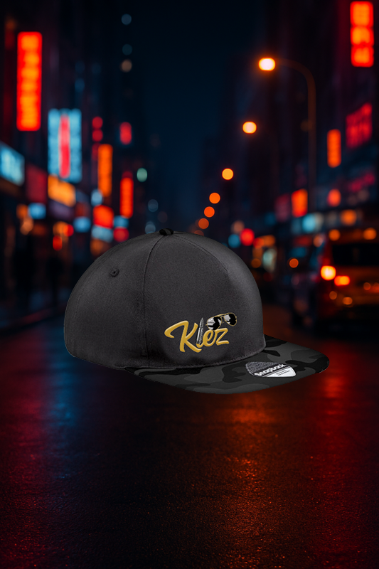 Camouflage Kiez Kappe Black Edition mit Bullet-Motiv – Reeperbahn Hamburg