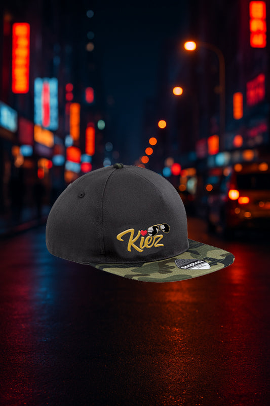 Camouflage Kiez Kappe mit Kiez-Herz-Motiv – St. Pauli Cap