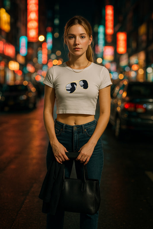 Kiez Top Damen weiß mit Kalle-Motiv – Kalle Schwensen